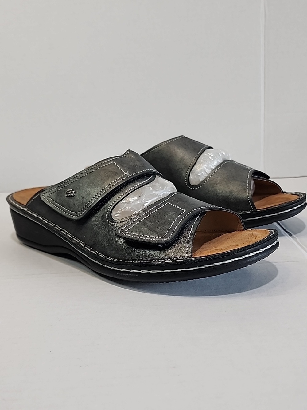 Finn Comfort Jamaica Volcano Pewter Slide Sandals EUR 42 - Picture 4 of 16